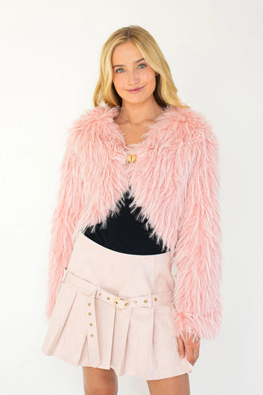 Valentina Faux Fur Jacket KESTAN