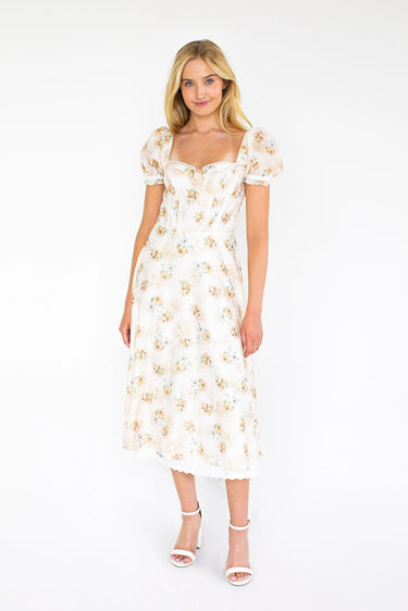 Claribel Dress - KESTAN