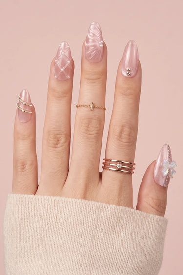 Rosewater Bloom Press-On Nails - KESTAN