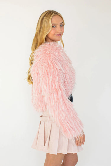 Valentina Faux Fur Jacket KESTAN