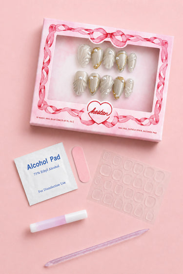 Liquid Pearl Press-On Nails - KESTAN