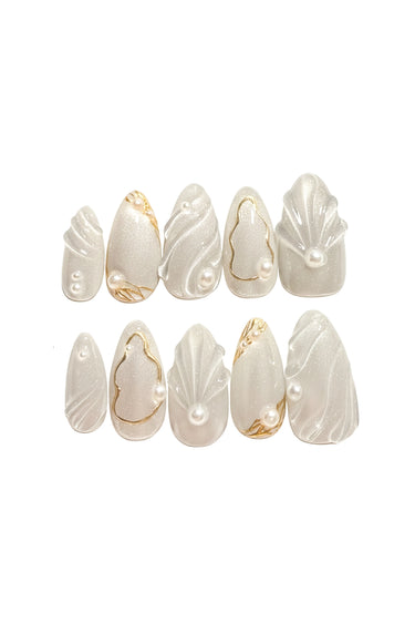 Liquid Pearl Press-On Nails - KESTAN