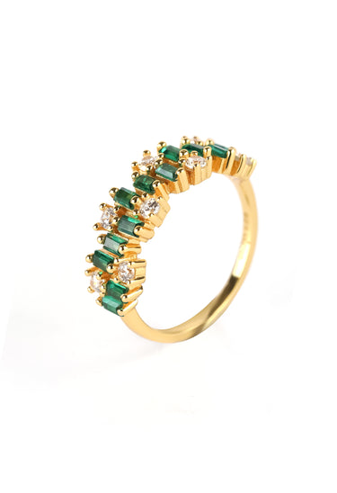 Everly Baguette Band Ring - KESTAN