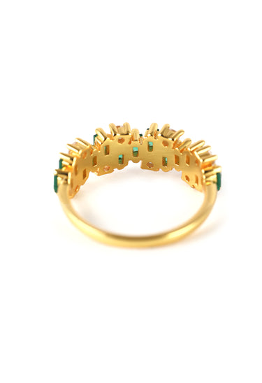 Everly Baguette Band Ring - KESTAN