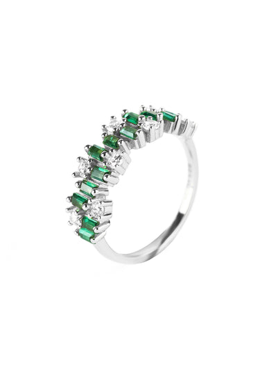 Everly Baguette Band Ring - KESTAN